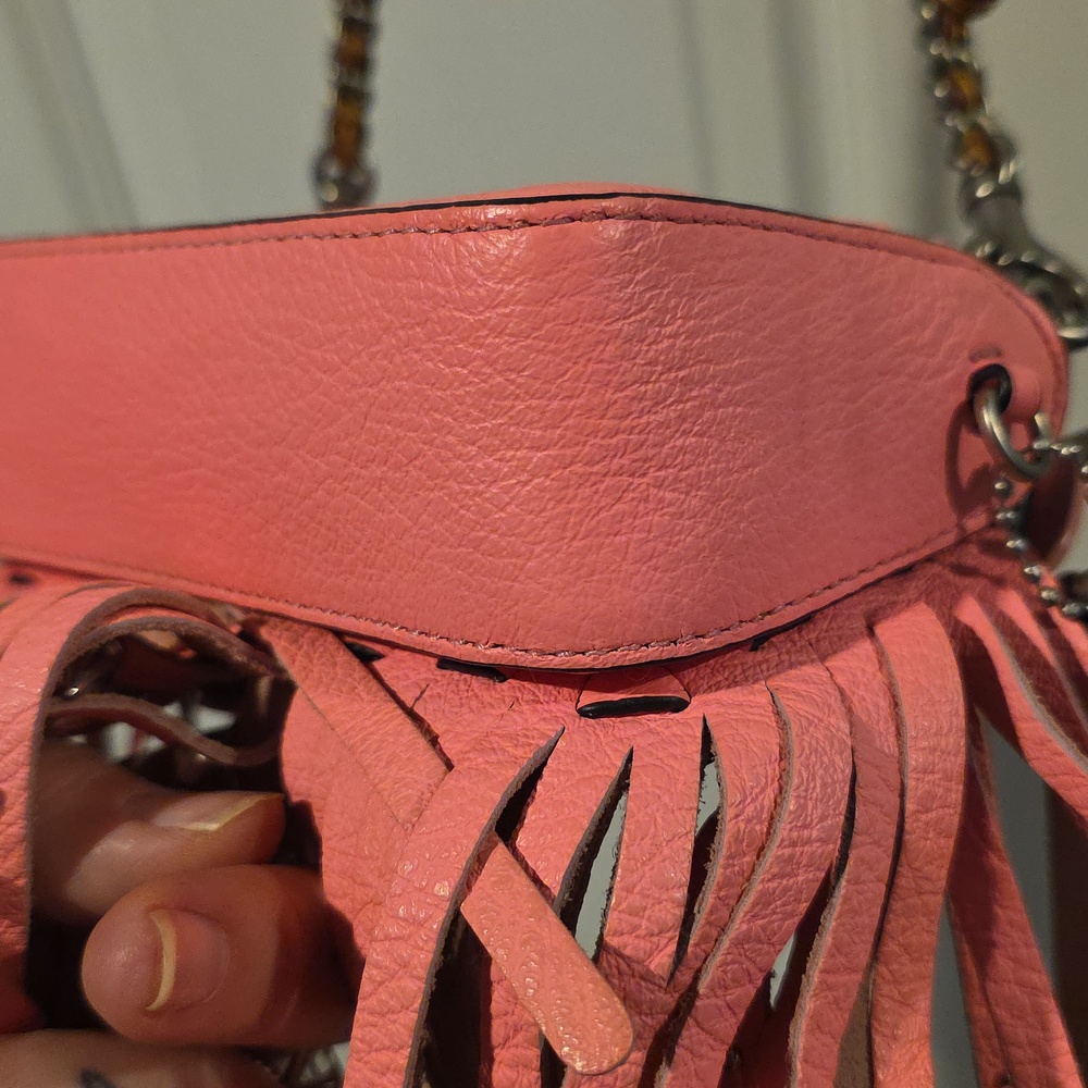 👜Coach 1941 Wild Tea Rose Fringe Dinky bag KISSLOCK INSIDE! - Picture 5 of 12